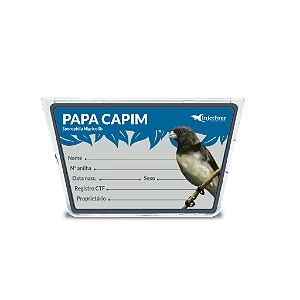 Placa de Identificação Papa Capim