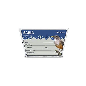 Placa de Identificação Sabiá