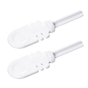 Ponteira Italiana Para Poleiro 13mm - Branco  - Conjunto 2 unidades