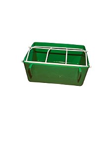 Comedouro Com Grade Psitacídeos - 500ml - Verde | Ornamental