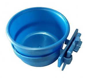 Caneca com Suporte de Plástico Azul Média- 200ml - Toco Tucano