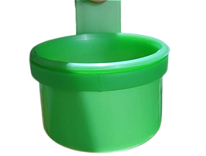 Caneca com Suporte de Plástico Verde Média - 200ml - Toco Tucano