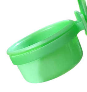 Caneca com Suporte de Plástico Verde Pequena - 160ml - Toco Tucano