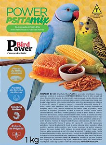Farinhada Psita Mix 1kg - Psitacideo Bico Torto - Power Bird