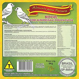 Farinhada Protein Pássaros - PP Royal - 5kg