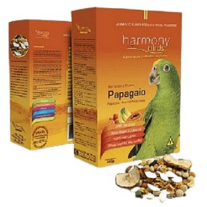 Extrusada Minas Nutri - Harmony Birds - Sementes e Frutas - Papagaio - 300g