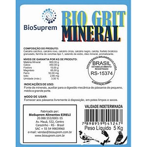 Bio Grit Mineral BioSuprem - 5 Kgs