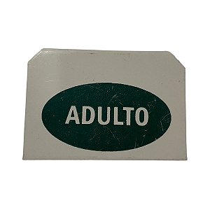 Plaqueta de Identificação de Alumínio - Adulto