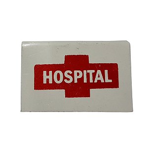 Plaqueta de Identificação de Alumínio - Hospital