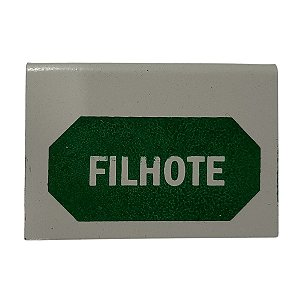 Plaqueta de Identificação de Alumínio - Filhote