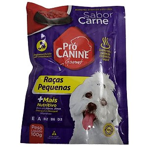 Sachê - Pró Canine - Raças Pequenas - Sabor Carne - 100g