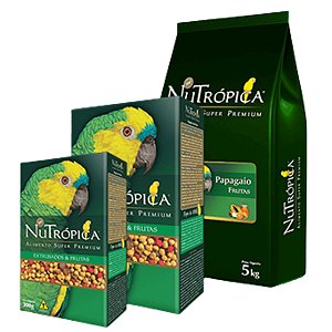 Extrusada Nutrópica - Papagaio - Com Frutas - 5kg