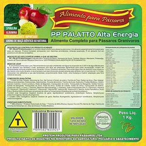 Farinhada PP Palatto - Protein Pássaros - Alta Energia - 5kg