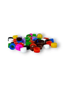 Anilhas 3.0mm Abertas Curtas 50 unidades Diversas Cores - Comercial Penna Firme