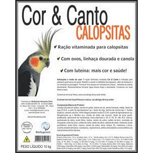 Farinhada Cor e Canto Calopsita 10kg | Biosuprem
