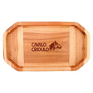 Gamela Madeira 45x28x4,5cm - CAVALO CRIOULO -