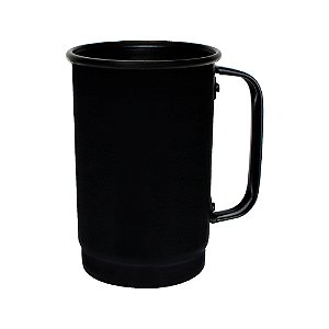 Caneca Alumínio 109-S 400 ml Preta Fosca