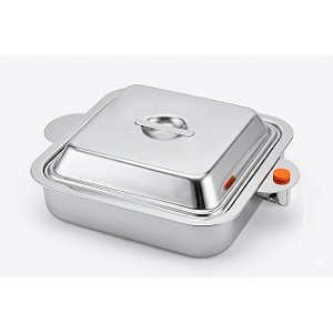 Prato Inox Térmico 3 Divisórias (Banho Maria)