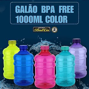 Galão BPA FREE 1000ml Color