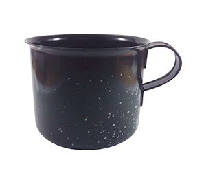 Caneca Esmaltada Preto nº 13