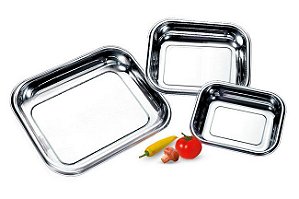 Conjunto Inox Assadeira