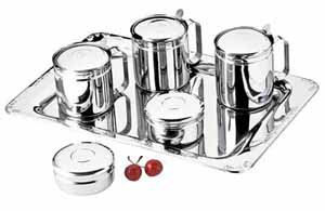 Conjunto Inox para Café, Leite e Chá