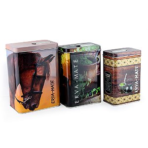 Jogo Latas Personalizadas Porta Erva P-M-G