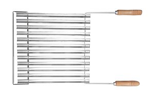 Grelha Inox Argentina SEM Coletor de gordura (cabo 15cm)