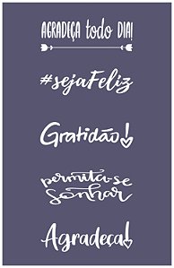 Frases 10 - stencil 25 x 16 cm