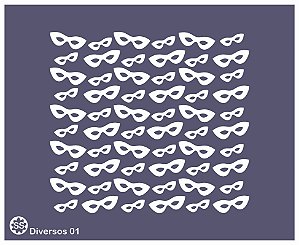 Diversos 01 - Stencil 16 X 13 cm