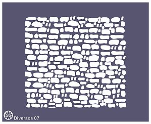 Diversos 07 - Stencil 16 X 13 cm