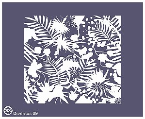 Diversos 09 - Stencil 16 X 13 cm