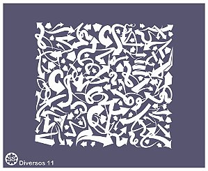 Diversos 11 - Stencil 16 X 13 cm