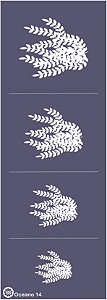Oceano 14 - stencil 28 x 10 cm