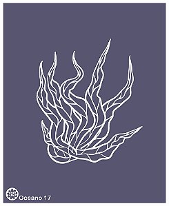 Oceano 17 - stencil 16 x 13 cm