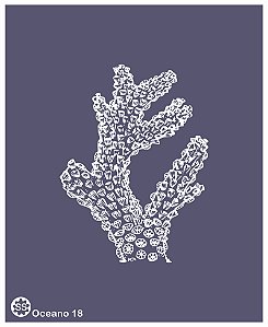 Oceano 18 - stencil 16 x 13 cm