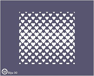 Biju 30 - stencil 16 cm X 13 cm