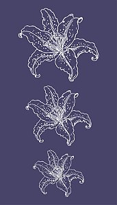Floral 28 - stencil - 25 x 16 cm