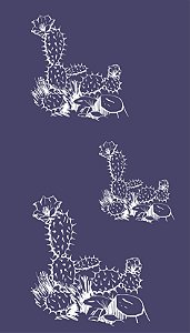 Floral 41 - stencil - 25 x 16 cm