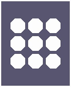 Azulejos 14 - Stencil 16 x 13 cm