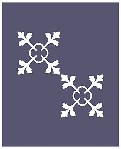 Azulejos 22 - Stencil 16 cm x 13 cm