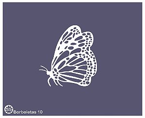 Borboletas 10 - stencil 16 x 13 cm