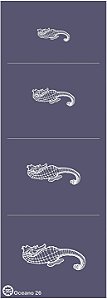 Oceano 26 - stencil 28 x 10 cm