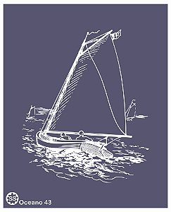 Oceano 43 - stencil 16 x 13 cm