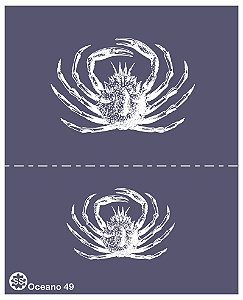 Oceano 49 - stencil 16 x 13 cm