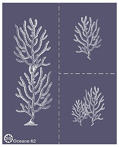 Oceano 62 - stencil 16 x 13 cm