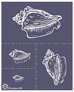 Oceano 65 -stencil 16 x 13 cm