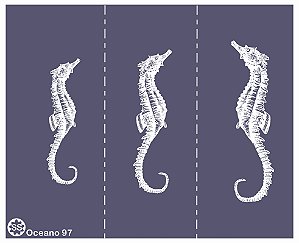 Oceano 97 - stencil 16 x 13 cm