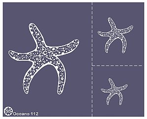 Oceano OC112 - stencil 16 x 13 cm