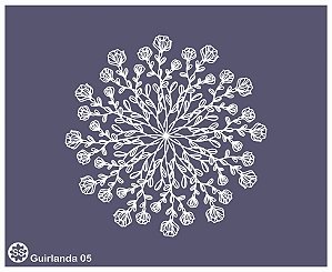 Guirlanda 05 - stencil 16 x 13 cm